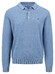 Fynch-Hatton Polo Collar Longsleeve Superfine Cotton Trui Cloud Blue
