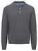 Fynch-Hatton Polo Collar Longsleeve Superfine Cotton Trui Steel