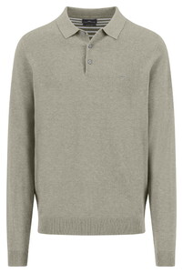 Fynch-Hatton Polo Pullover Longsleeve Air Cotton Trui Clay