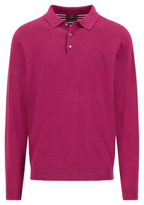 Fynch-Hatton Polo Pullover Longsleeve Air Cotton Trui Grape