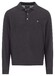 Fynch-Hatton Polo Pullover Merino Cashmere Pullover Charcoal