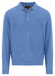 Fynch-Hatton Polo Pullover Merino Cashmere Trui Crystal Blue