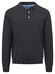 Fynch-Hatton Polo Pullover Superfine 3-Ply Cotton Trui Charcoal