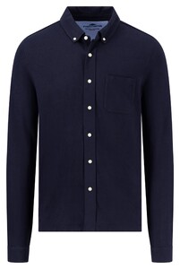 Fynch-Hatton Polo Shirt Premium Cotton Overhemd Navy