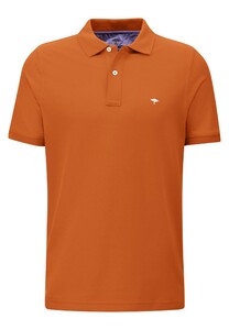 Fynch-Hatton Polo Uni Cotton Poloshirt Burnt Orange