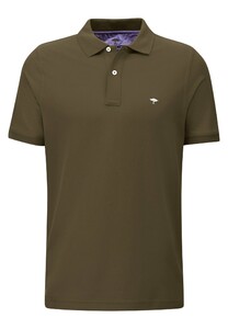 Fynch-Hatton Polo Uni Cotton Poloshirt Deep Forest