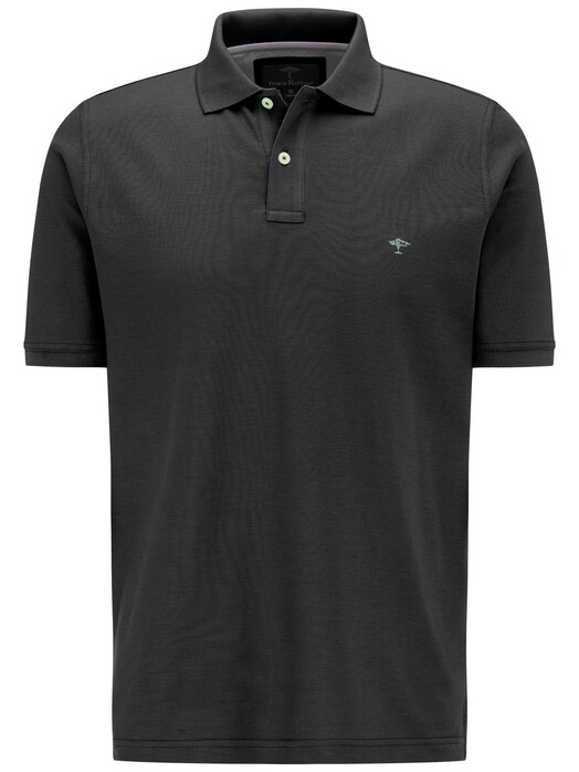 Fynch-Hatton Polo Uni Cotton Zwart