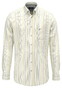 Fynch-Hatton Poplin Multi Stripes Button-Down Overhemd Pale Yellow