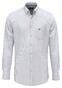 Fynch-Hatton Poplin Stripe Button-Down Overhemd Licht Blauw