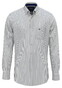 Fynch-Hatton Poplin Stripe Button-Down Overhemd Navy