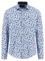Fynch-Hatton Premium Fantasy Floral Pattern Overhemd Dark Leaf-Blue