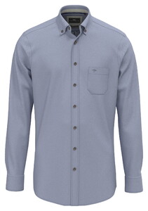 Fynch-Hatton Premium Flannel Essential Herringbone Shirt Air Blue