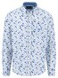 Fynch-Hatton Premium Floral Fantasy Pattern Overhemd Crystal Blue