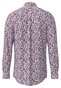 Fynch-Hatton Premium Flower Pattern Button-Down Overhemd Deep Merlot