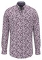 Fynch-Hatton Premium Flower Pattern Button-Down Overhemd Deep Merlot