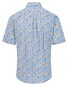Fynch-Hatton Premium Flower Pattern Button-Down Shirt Tangerine-Blue