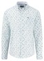 Fynch-Hatton Premium Flower Pattern Cotton Button Down Overhemd Turf Green