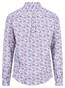 Fynch-Hatton Premium Flower Pattern Kent Collar Overhemd Berry-Blue