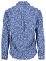 Fynch-Hatton Premium Flower Pattern Kent Collar Overhemd Misty Blue