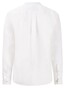 Fynch-Hatton Premium Linnen Solid Color Stand-Up Collar Overhemd Wit