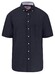 Fynch-Hatton Premium Linnen Uni Color Button-Down Overhemd Navy