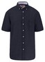 Fynch-Hatton Premium Linnen Uni Color Button-Down Overhemd Navy