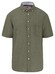 Fynch-Hatton Premium Linnen Uni Color Button-Down Overhemd Olive