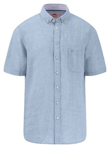 Fynch-Hatton Premium Linnen Uni Color Button-Down Overhemd Summer Breeze