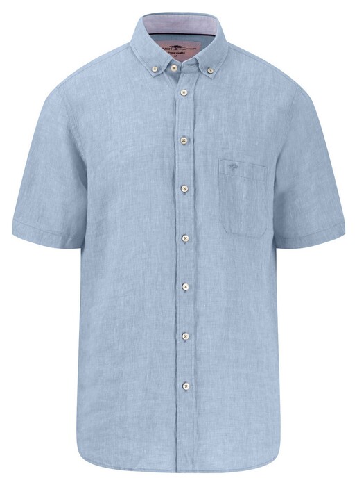 Fynch-Hatton Premium Linnen Uni Color Button-Down Overhemd Summer Breeze