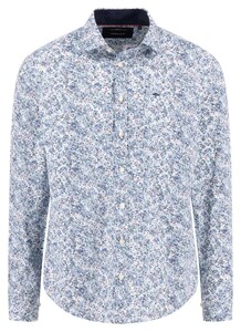 Fynch-Hatton Premium Mini Abstract Floral Pattern Overhemd Fern-Multi