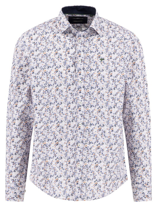 Fynch-Hatton Premium Mini Floral Pattern Overhemd Winter White