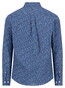 Fynch-Hatton Premium Mini Leaves Pattern Overhemd Deep Merlot-Blue