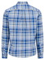 Fynch-Hatton Premium Oxford Button-Down Multi Check Overhemd Harbor Blue