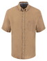 Fynch-Hatton Premium Short Sleeve Linen Button-Down Shirt Elephant Grey
