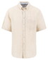 Fynch-Hatton Premium Short Sleeve Linen Button-Down Shirt Sand
