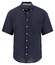 Fynch-Hatton Premium Short Sleeve Linnen Button-Down Overhemd Navy