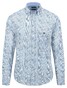 Fynch-Hatton Premium Single Tone Stripe Floral Pattern Overhemd Cloud Blue