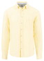 Fynch-Hatton Premium Solid Linen Button-Down Shirt Pale Yellow