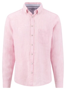 Fynch-Hatton Premium Solid Linnen Button-Down Overhemd Magnolia