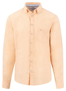 Fynch-Hatton Premium Solid Linnen Button-Down Overhemd Tangerine