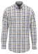 Fynch-Hatton Premium Washed Oxford Multi Check Overhemd Pale Yellow-Blue
