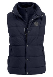 Fynch-Hatton Puffer Body-Warmer Knitted Insert Dark Navy