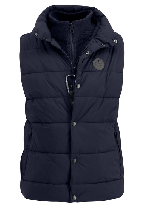 Fynch-Hatton Puffer Body-Warmer Knitted Insert Dark Navy