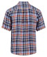Fynch-Hatton Pure Linen Check Button-Down Shirt Spicy Red-Navy