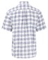 Fynch-Hatton Pure Linnen Classic Duo Check Button-Down Overhemd Wit-Navy