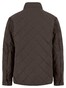 Fynch-Hatton Quilted Diamond Texture Fieldjacket Jack Dark Chocolate