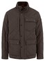Fynch-Hatton Quilted Diamond Texture Fieldjacket Jack Dark Chocolate