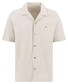 Fynch-Hatton Resort Structured Jersey Cotton Overhemd Cement