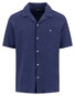 Fynch-Hatton Resort Structured Jersey Cotton Shirt Marine