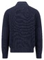 Fynch-Hatton Ribbed Knit Stand-Up Zip Vest Navy